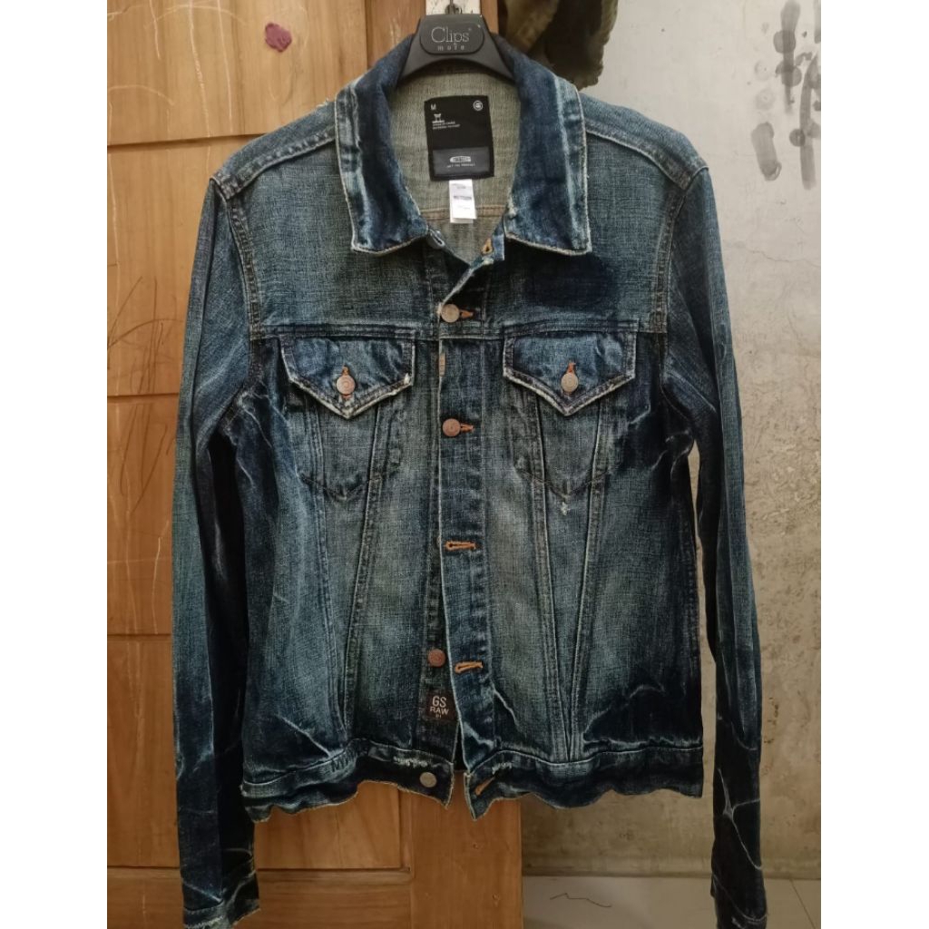 G star raw 3301trucker denim washing