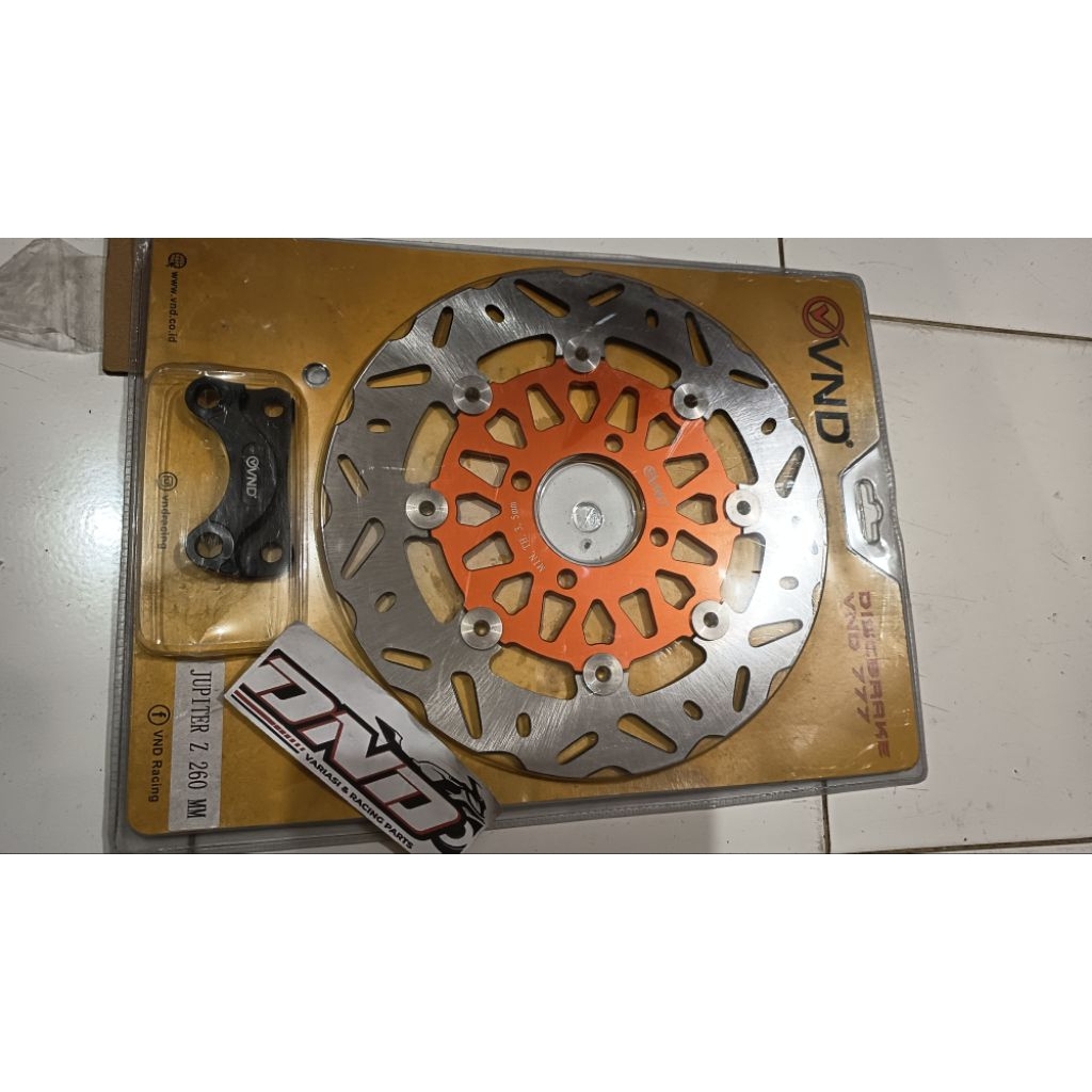 VND Disc piringan cakram jupiter 260mm vnd ak777 cnc floating/Piringan depan cakram jupiter 260mm vn