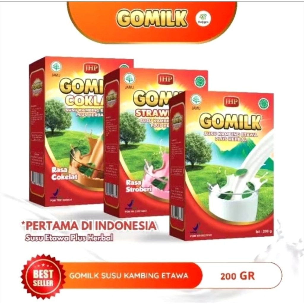 

GOMILK SUSU KAMBING ETAWA HERBAL 200 GRAM