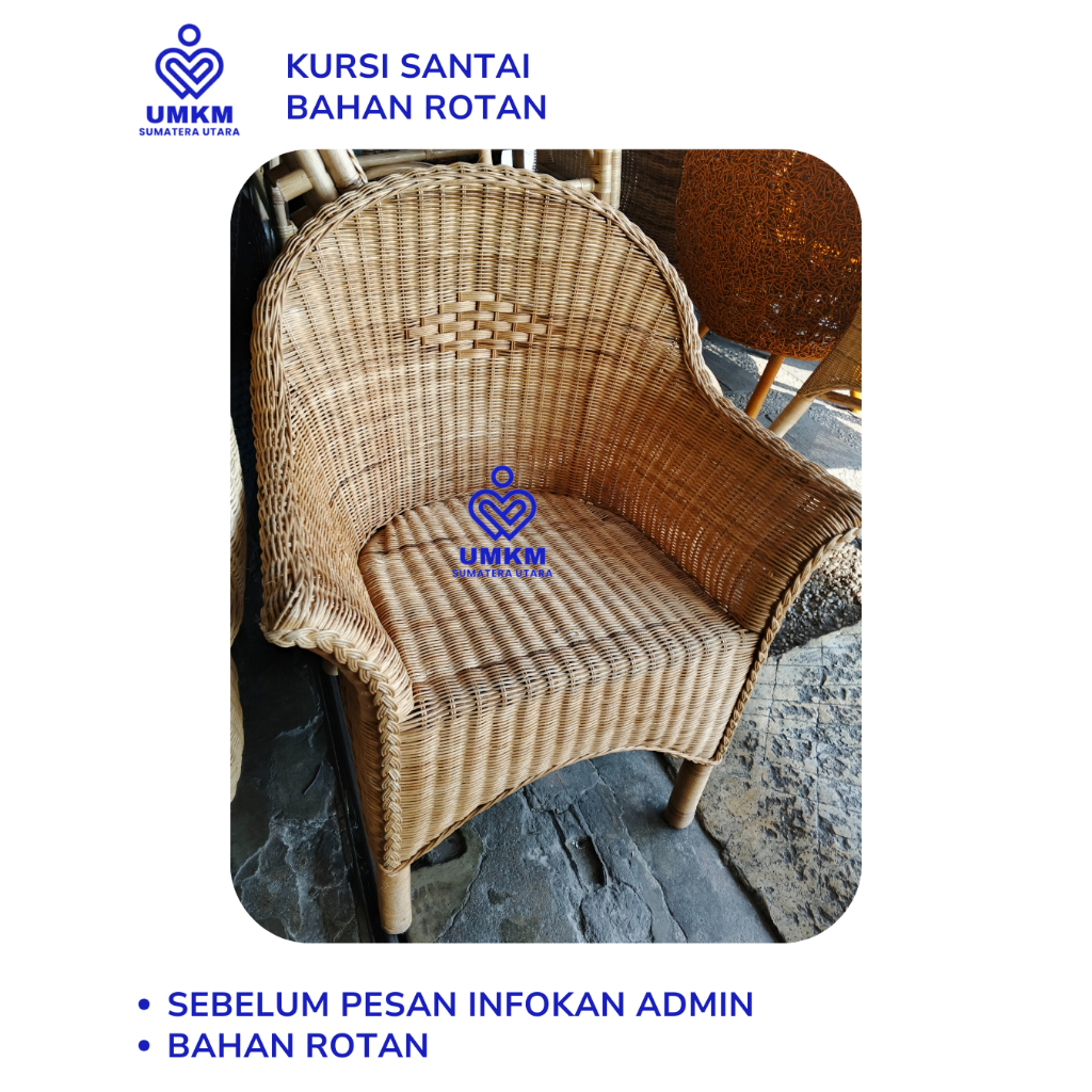 Kursi anyaman Rotan / Kursi santai / kursi tamu / kursi teras / kursi / kursi anyaman Rotan / Kursi 