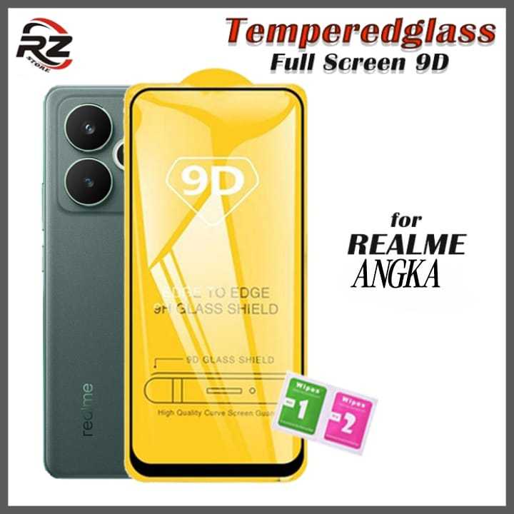 Tempered glass REALME TG FULL 9D KACA BENING U1 1 2 3 3i 5 5i 5S 6 6i 7 7i  8 8i  9 9I PLUS 10 11 13