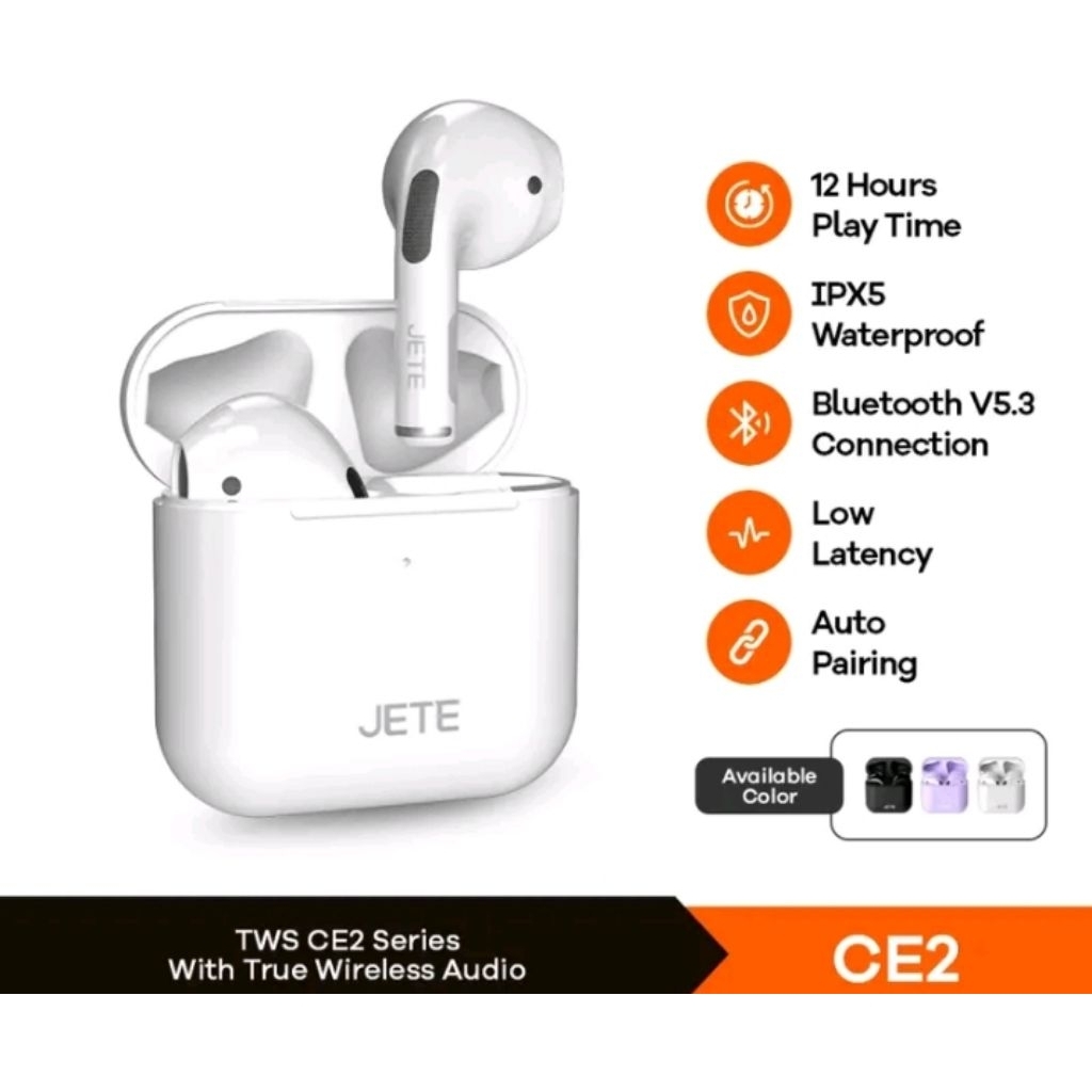 Jete CE2 tws Earbuds headset bluetooth wireless
