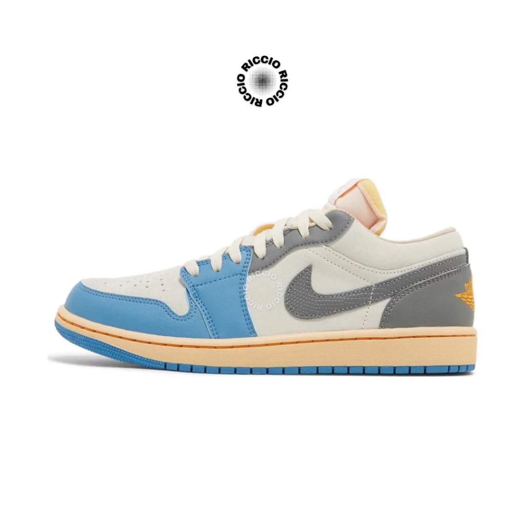 Sepatu Air Jordan - Air Jordan 1 Low Vintage UNC Grey Original