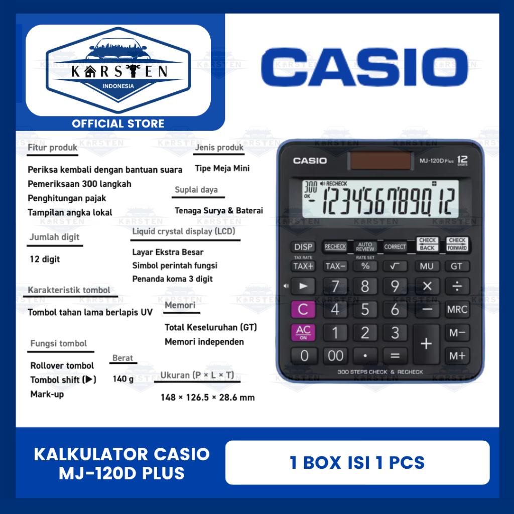 

Calculator | Kalkulator Casio MJ-120D Plus