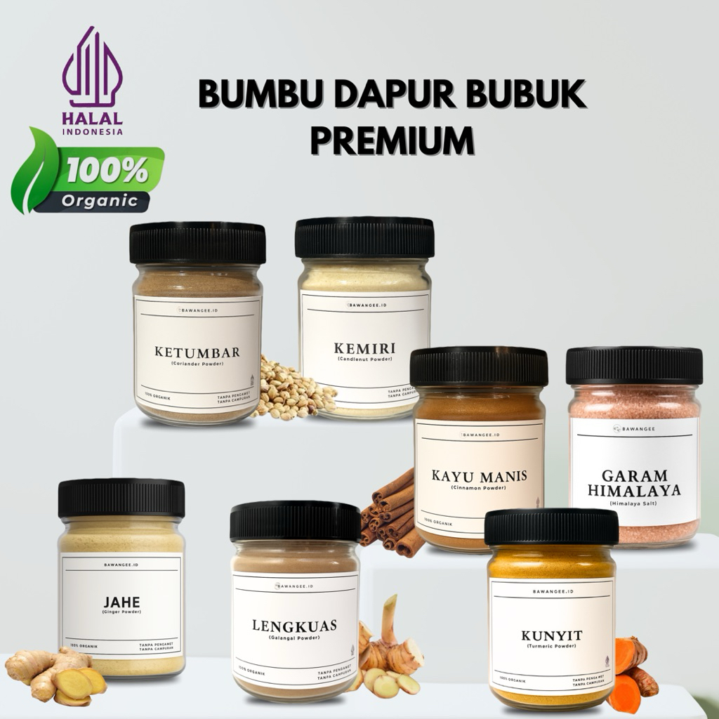 

Forcysn Bumbu Dapur Bawang Putih, Lada Putih, Oregano, Parsley, Lada Hitam, Paprika, Cabai, Dll