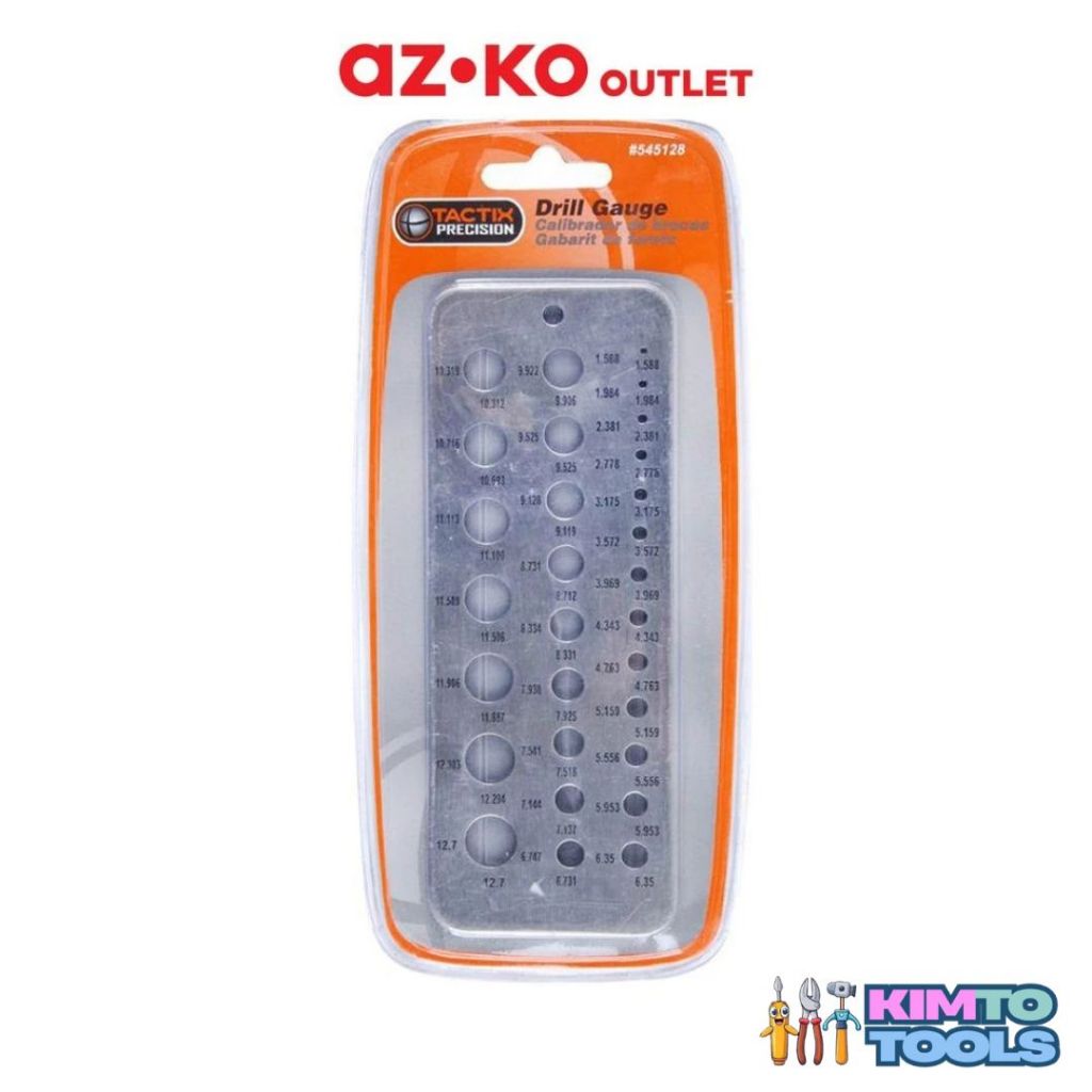 KIMTOTOOLS Tactix Alat Ukur Mata Bor Aksesoris Alat Bor Alat Perkakas Perlengkapan Tukang