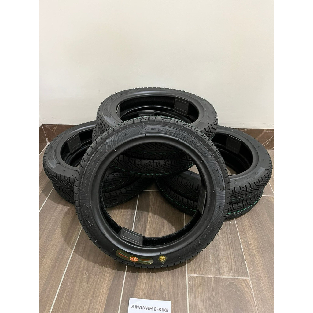 BAN SEPEDA LISTRIK TUBELESS 14X2.50 UWINFLY GODA EXOTIC PASIFIC ORIGINAL