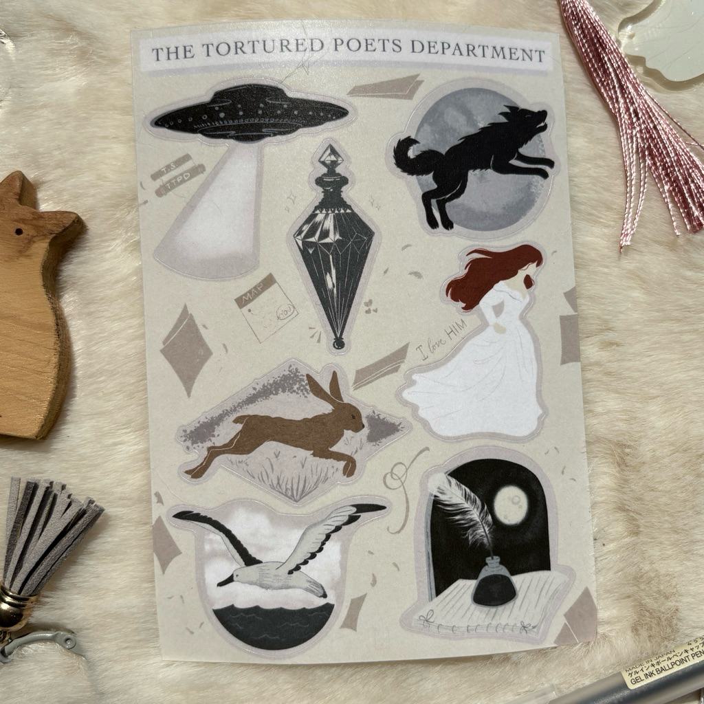 

Taylor Swift - The Tortured Poets Department TTPD Sticker Set