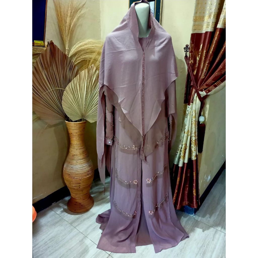 Gamis Set Syar'i Tasya (Mocca)