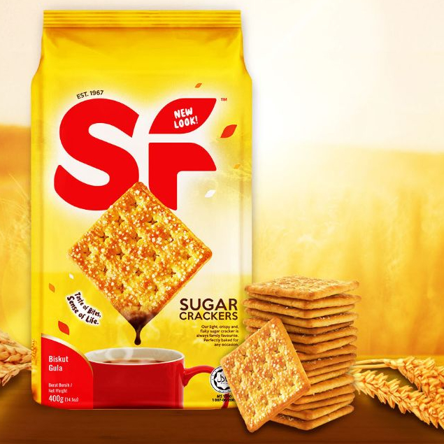 

[oddsolshop] pekanbaru/Shoon Fatt sugar Crackers 400GR / SF Biskuit