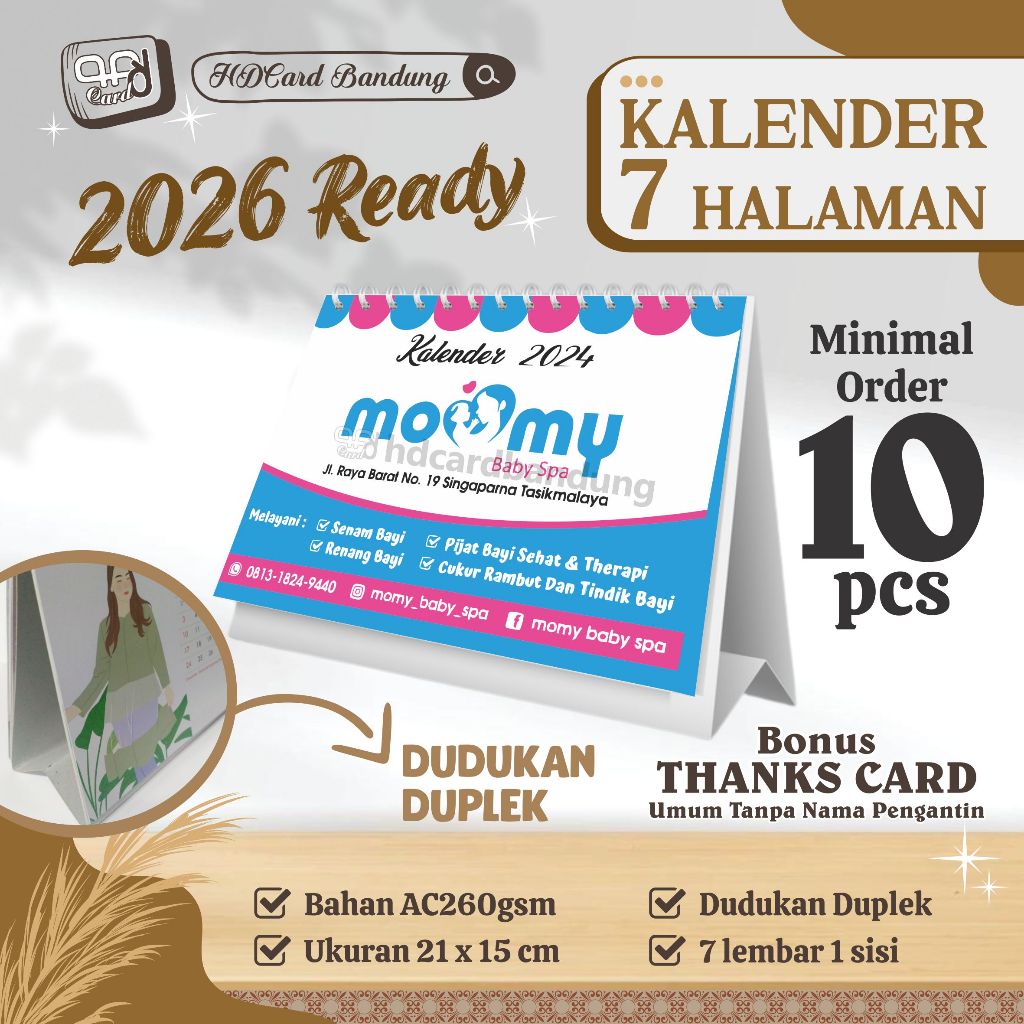 

Kalender Meja 7 Lembar Cetak 1 Muka l Kalja