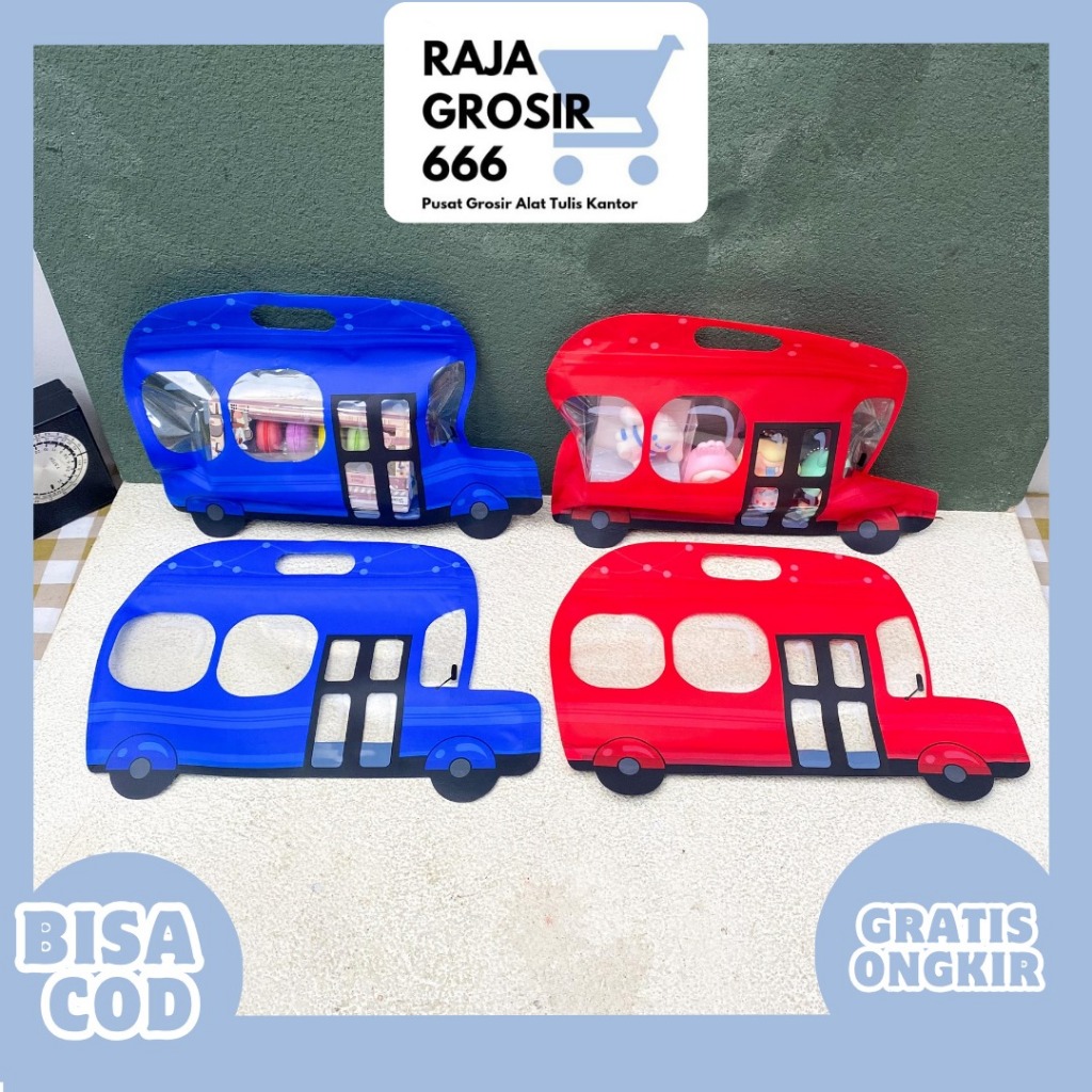 

ZIPPER POUCH MOBIL DOFF UK 28X15 KP-1994 HAMPERS LEBARAN SINCIA TAHUN BARU NATAL SOUVERNIR POUCH BANYAK UKURAN