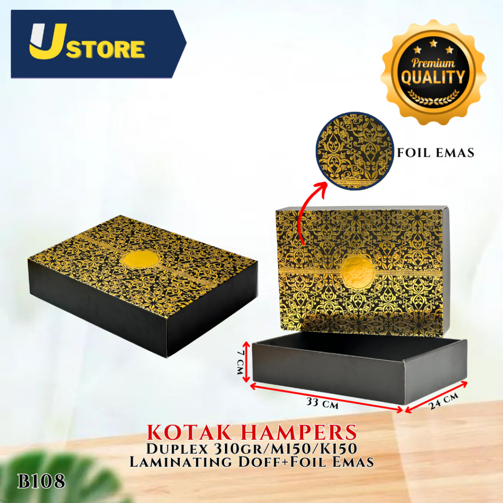 

Box Hampers - Kotak Kado - Gift box Premium - Dus Packaging - B108 & Paperbag Serbaguna PB15