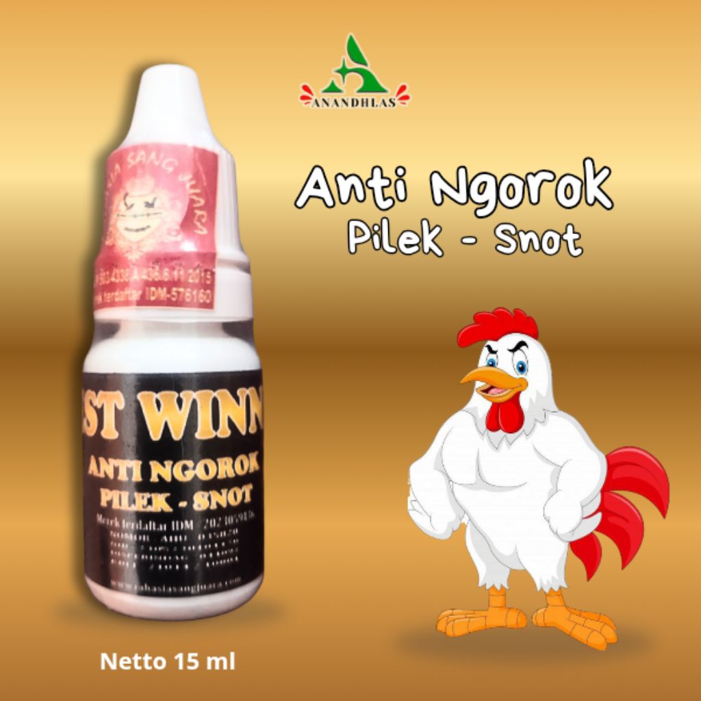 Anti Ngorok Pilek Snot Ayam Best Winner Obat Ayam Ngorok Semua Jenis Ayam 15ml