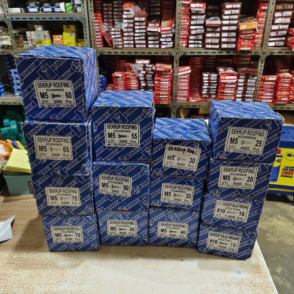 [1 KOTAK] BAUT SEKRUP ROOFING SENG MOONLION