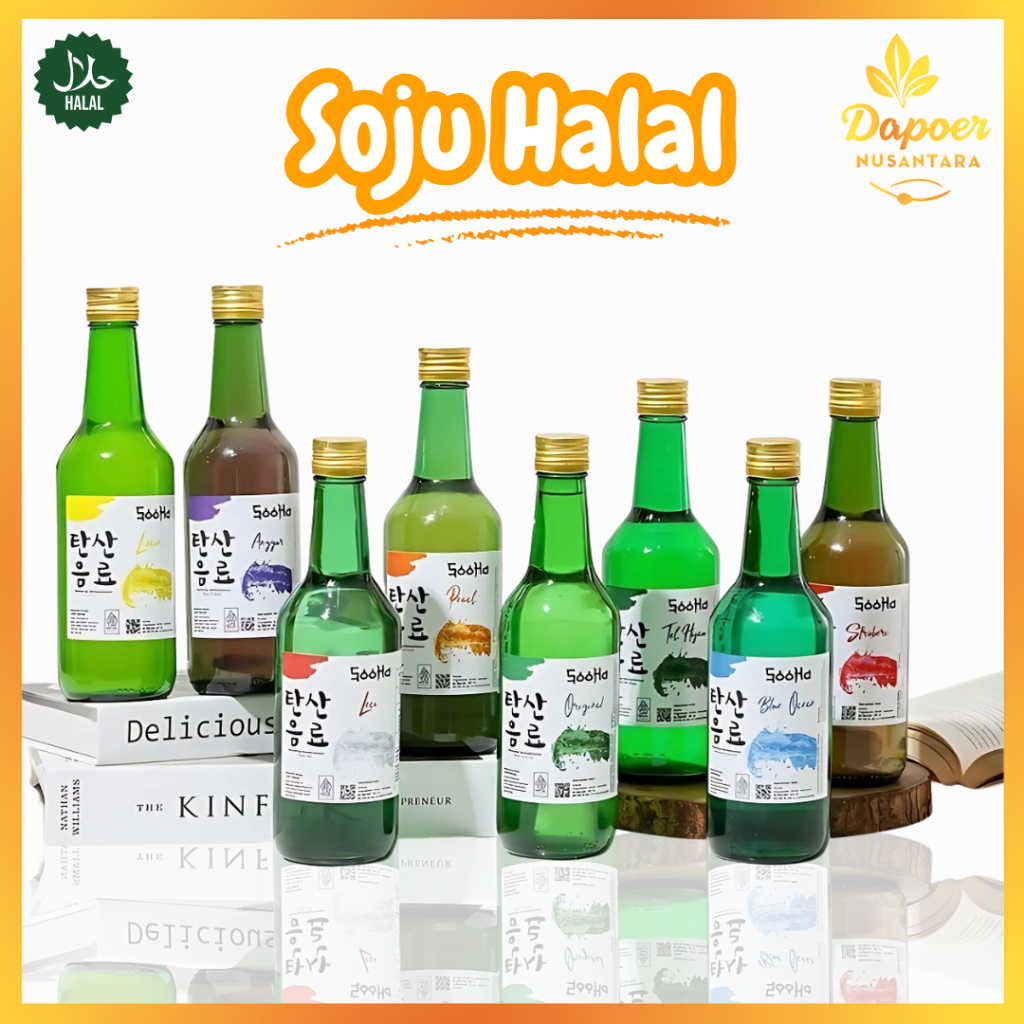 

Soju Halal Non Alkohol Sooha Minuman Korea Sparkling Water Barkarbonasi berbagai rasa