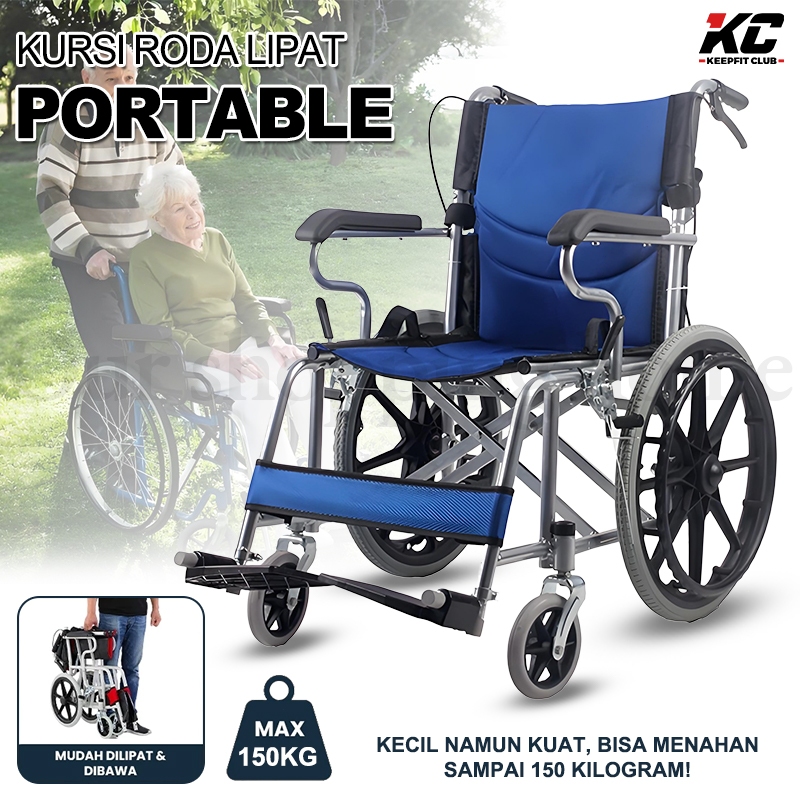 Kursi Roda Lipat Aluminium  /Travel Kursi Roda Lipat / Kursi Roda medis / Kursi Roda Travel/ Kursi R