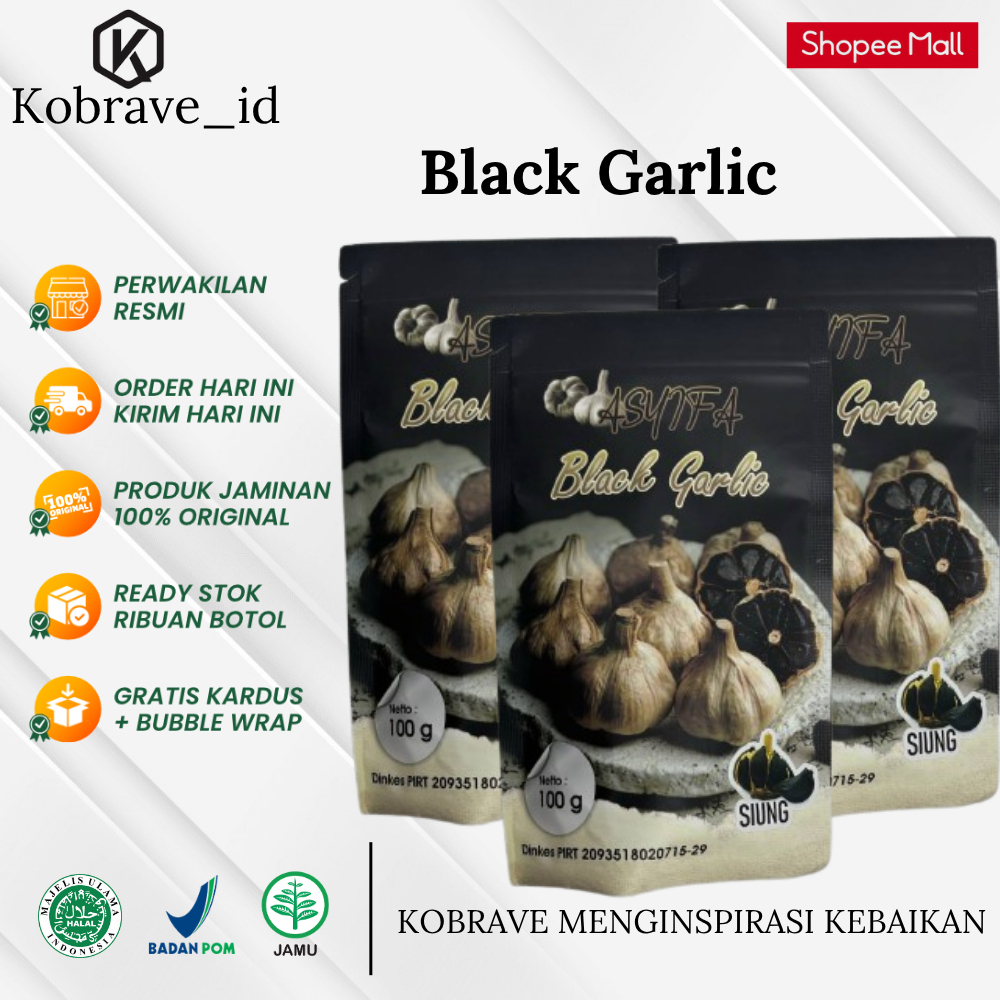 

Black Garlic Premium Quality / Bawang Hitam Tunggal Lanang Kualitas Premium