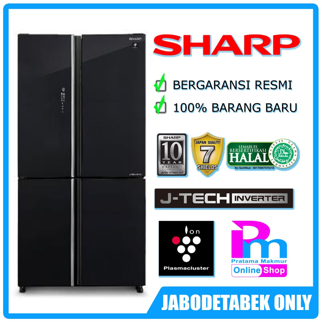 Kulkas SHARP 4 Pintu SJ-IF91PG-GB Queen Series