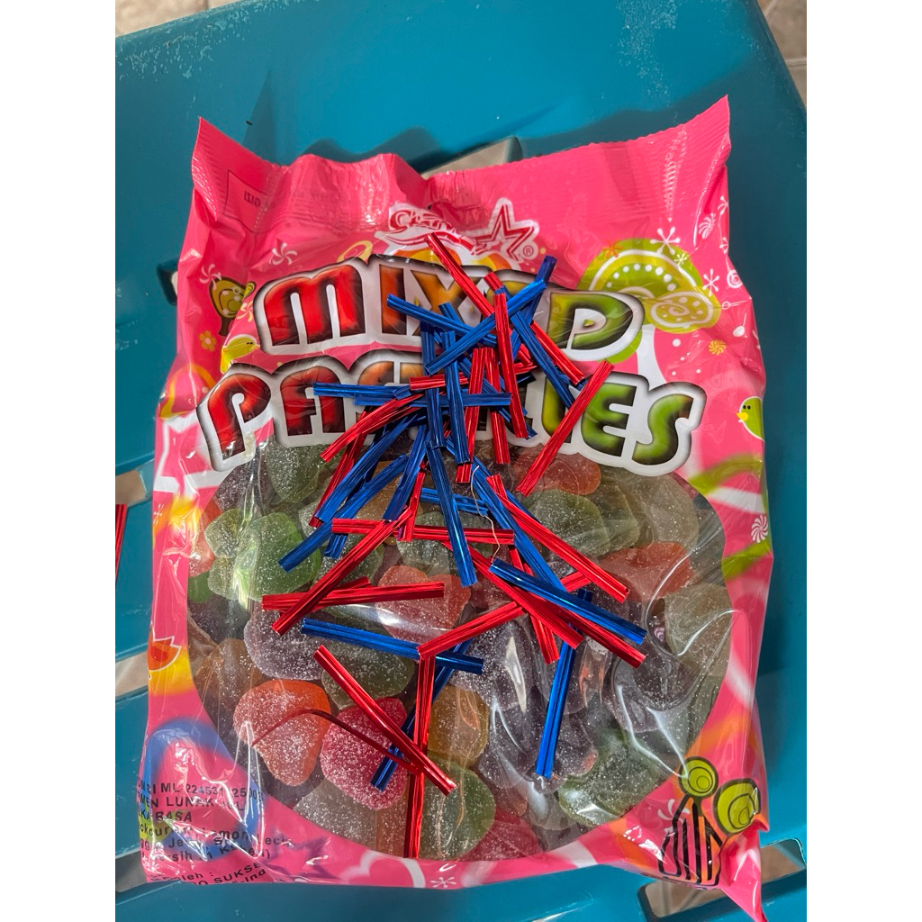 

halal jelly mixed pastilles dan kawatnya saja