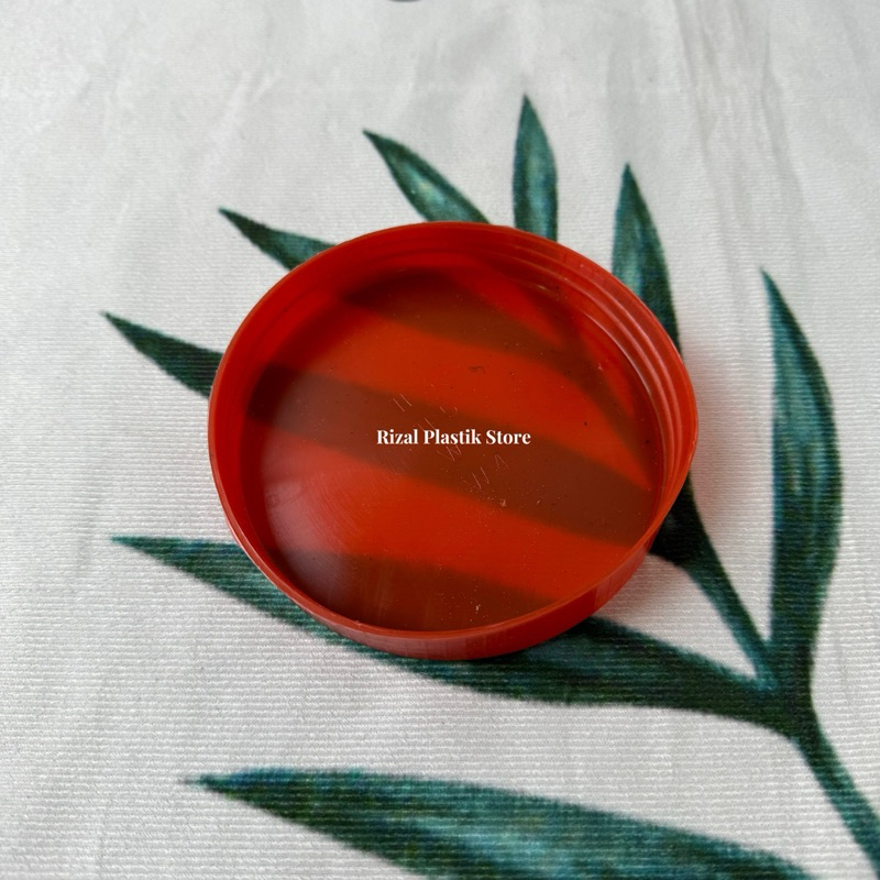 ( 12 PCS ) TUTUP TOPLES PLASTIK/TUTUP TOPLES JADUL WARNA MERAH/TUTUP TOPLES DIAMETER 11 CM/TUTUP TOP