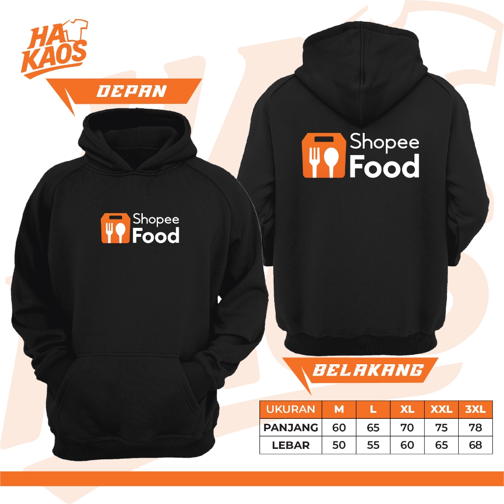 Sweater Hoodie Pria Keren SHOPEE FOOD Bahan Tebal Shopee Food