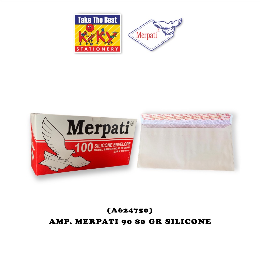 

Amplop Merpati No. 90 - 80 GRAM Silicone (Perekat) - 100 Amplop