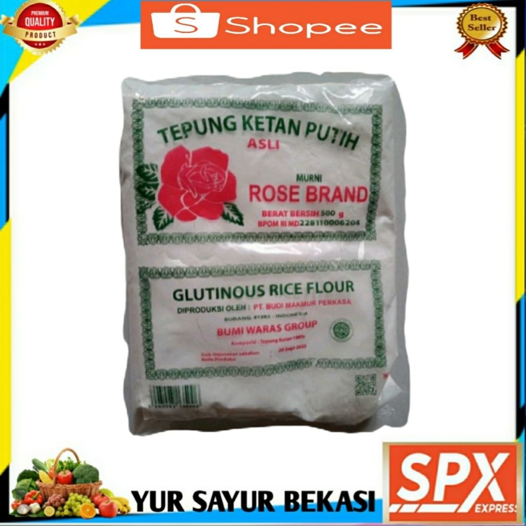 

Tepung Ketan Rose brand 500gr.
