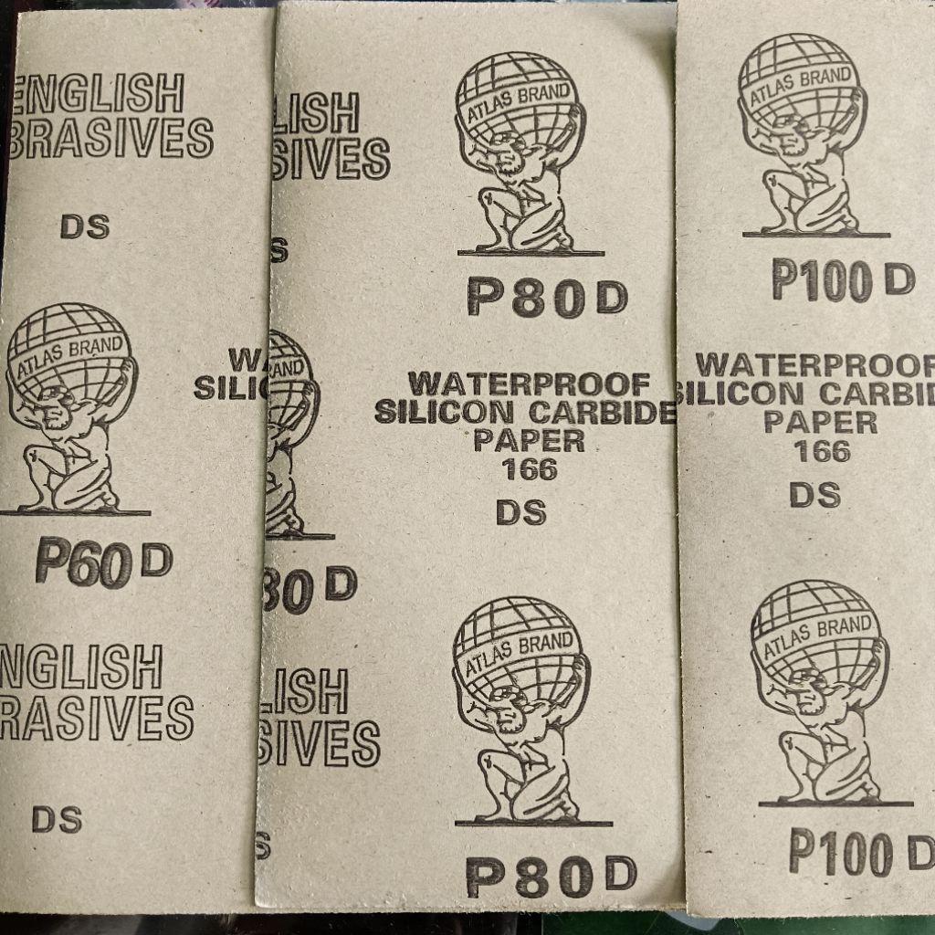 [PER LEMBAR] KERTAS PASIR HALUS KASAR GRIT 60 SAMPAI 1500 / KERTAS PASIR MURAH ATLAS BOLA DUNIA