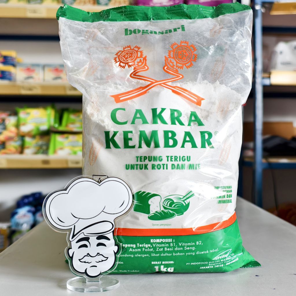 

Tepung Cakra Kembar Ekonomis 1kg / Tepung Cakra Kembar 1Kg