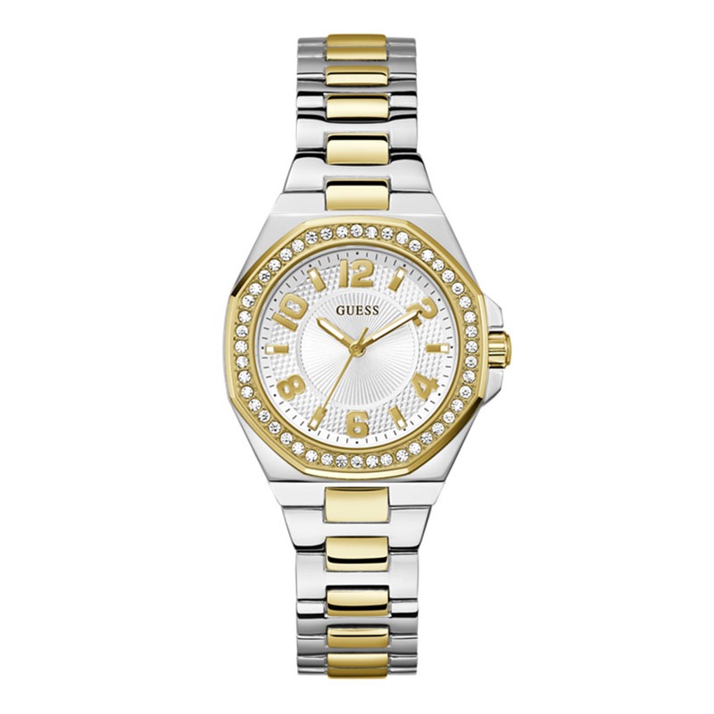 JAM TANGAN WANITA GUESS CONTESSA ORIGINAL GUESS GW0877L5 0877 GUESS GW0877 STAINLESS STEEL SILVER GO
