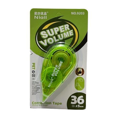

CORRECTION TAPE NIALL SUPER VOLUME 9203 / PITA KOREKSI ANAK SEKOLAH UK 36 X 5MM