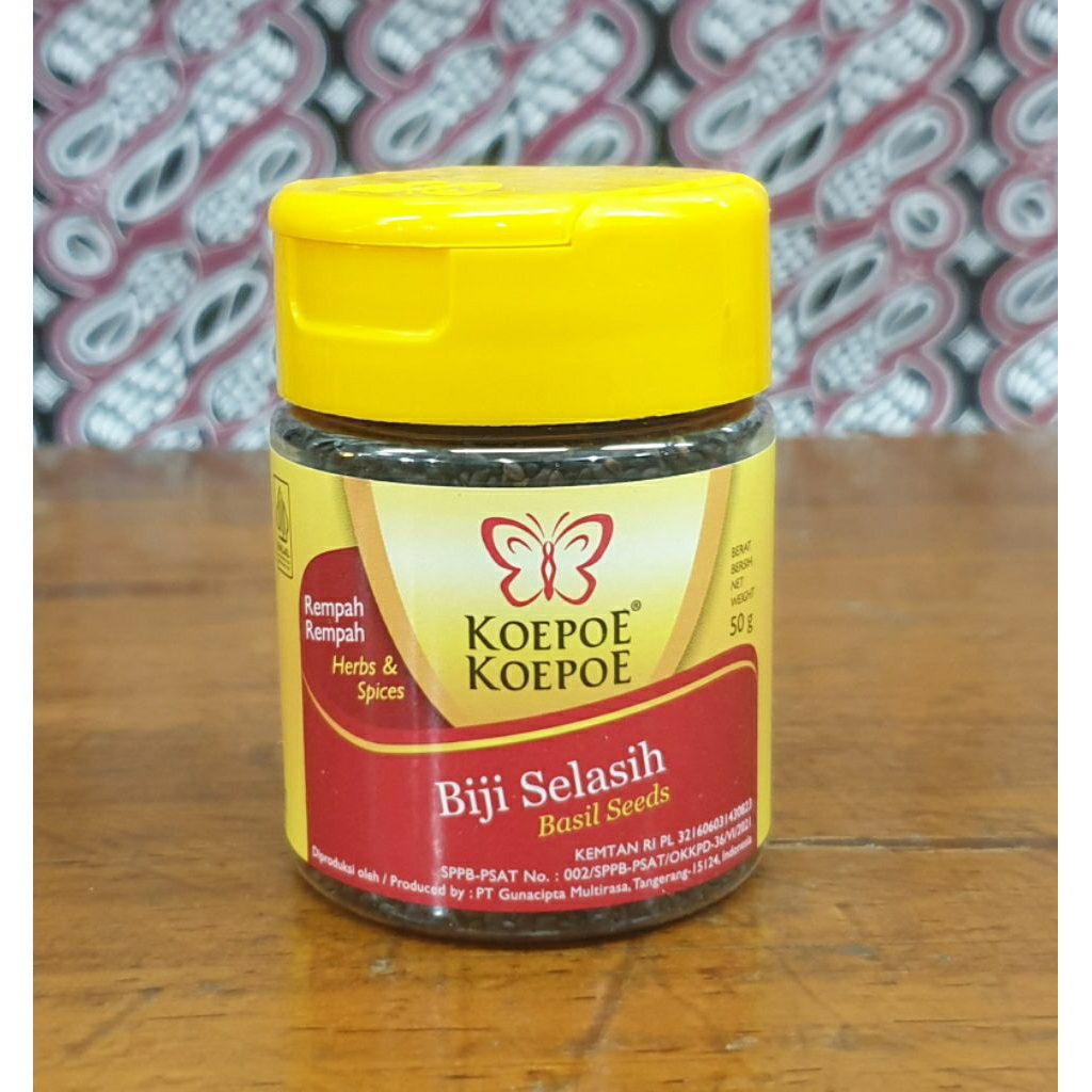 

Biji selasih / basil seeds merk Koepoe Koepoe