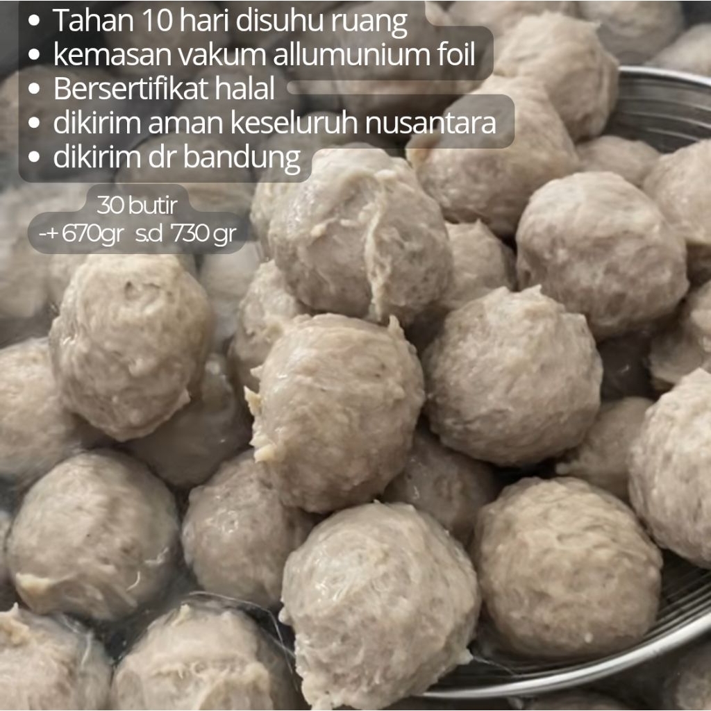 

[A1] 30 Butir Bakso Halus Premium -+ 700 gr
