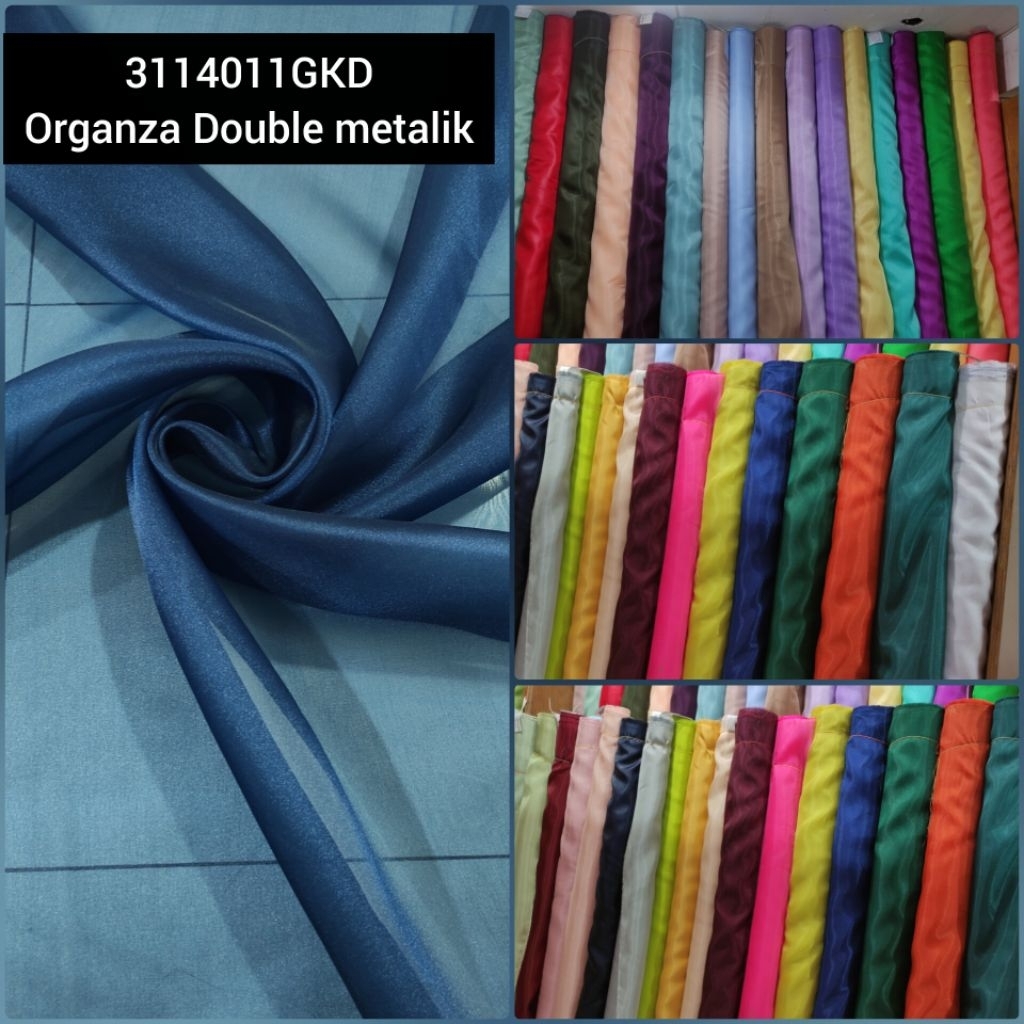 kain Organza Double metalik 3114011GKD Varian