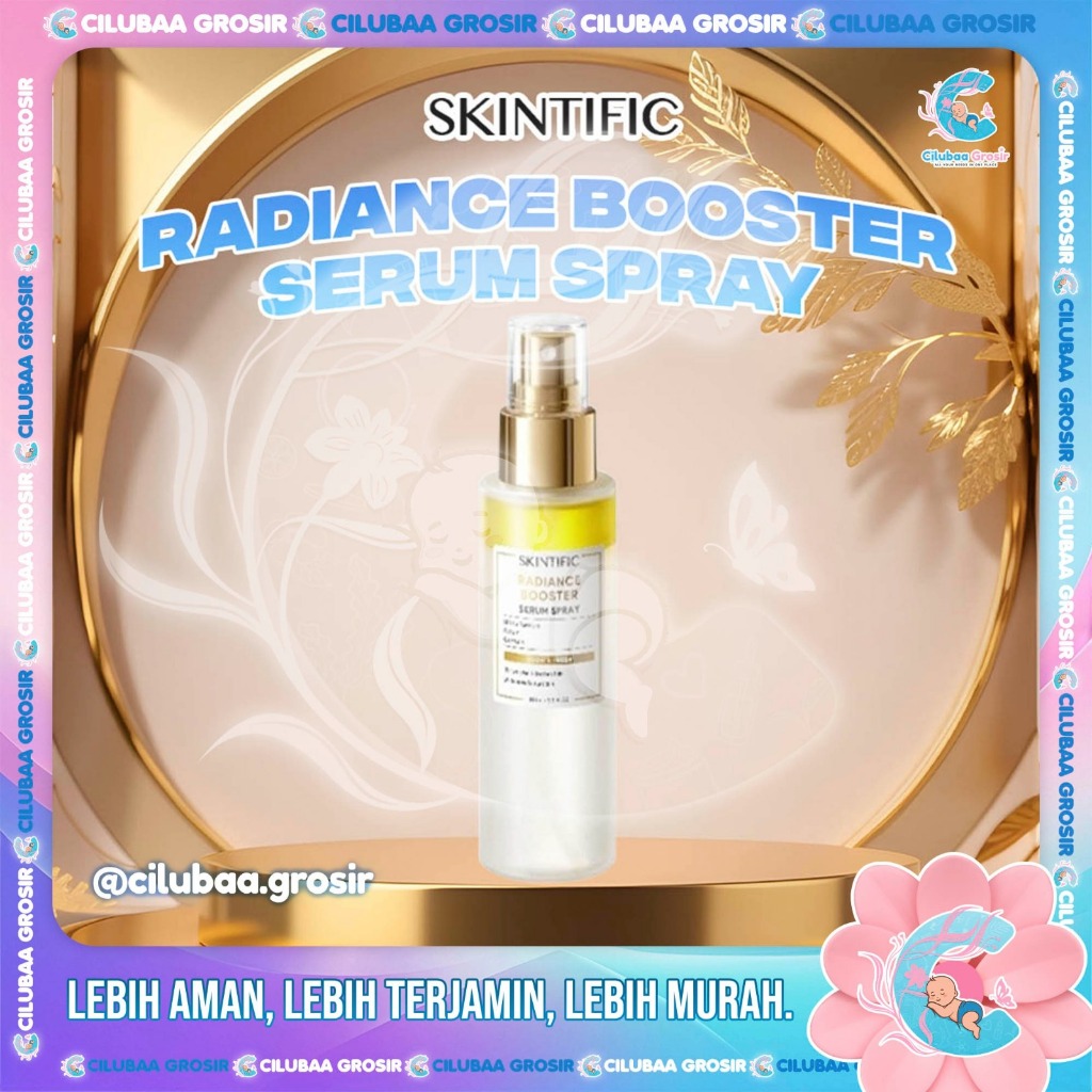 SKINTIFIC Radiance Booster Centella Serum Spray 100mL || Instant Glowing First Serum Spray || Kulit 