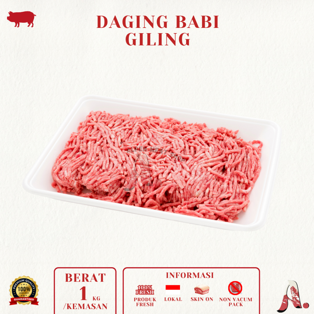 Daging Babi Giling / Minced Pork / Daging Babi - Lokal Fresh