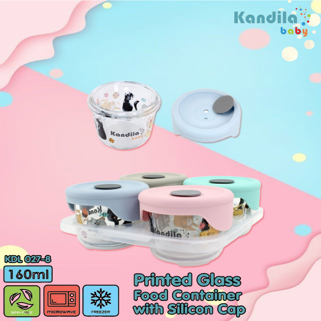 Kandila Baby Food Container With Silicone Cap KDL027-8