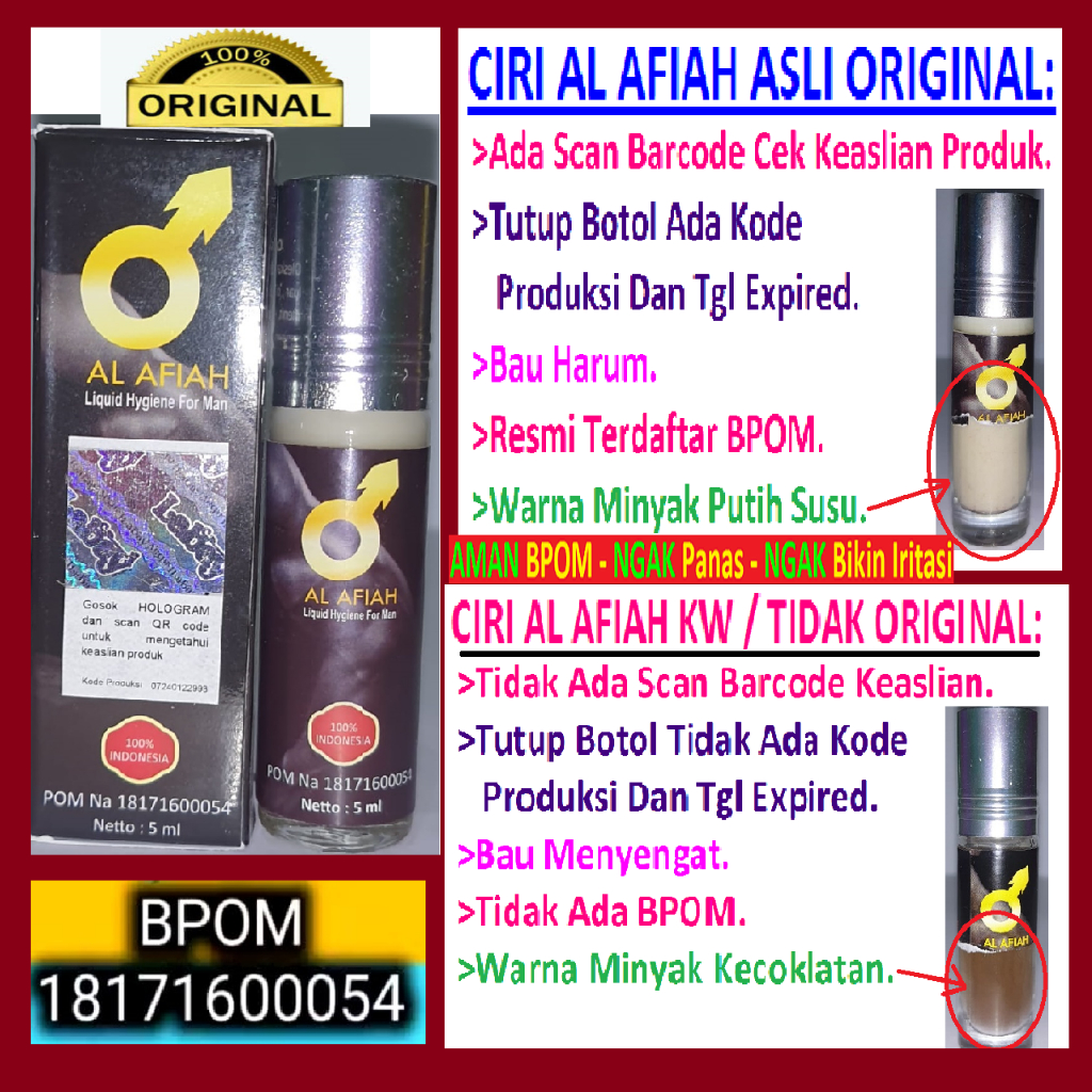 Obat Kuat Untuk Pria Al Afiah Liquid Hygiene For Man Madu Stamina Super Tonik Ghassan2203
