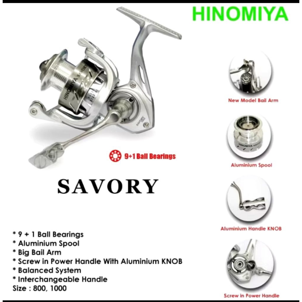 Reel HINOMIYA SAVORY  power handle 1000