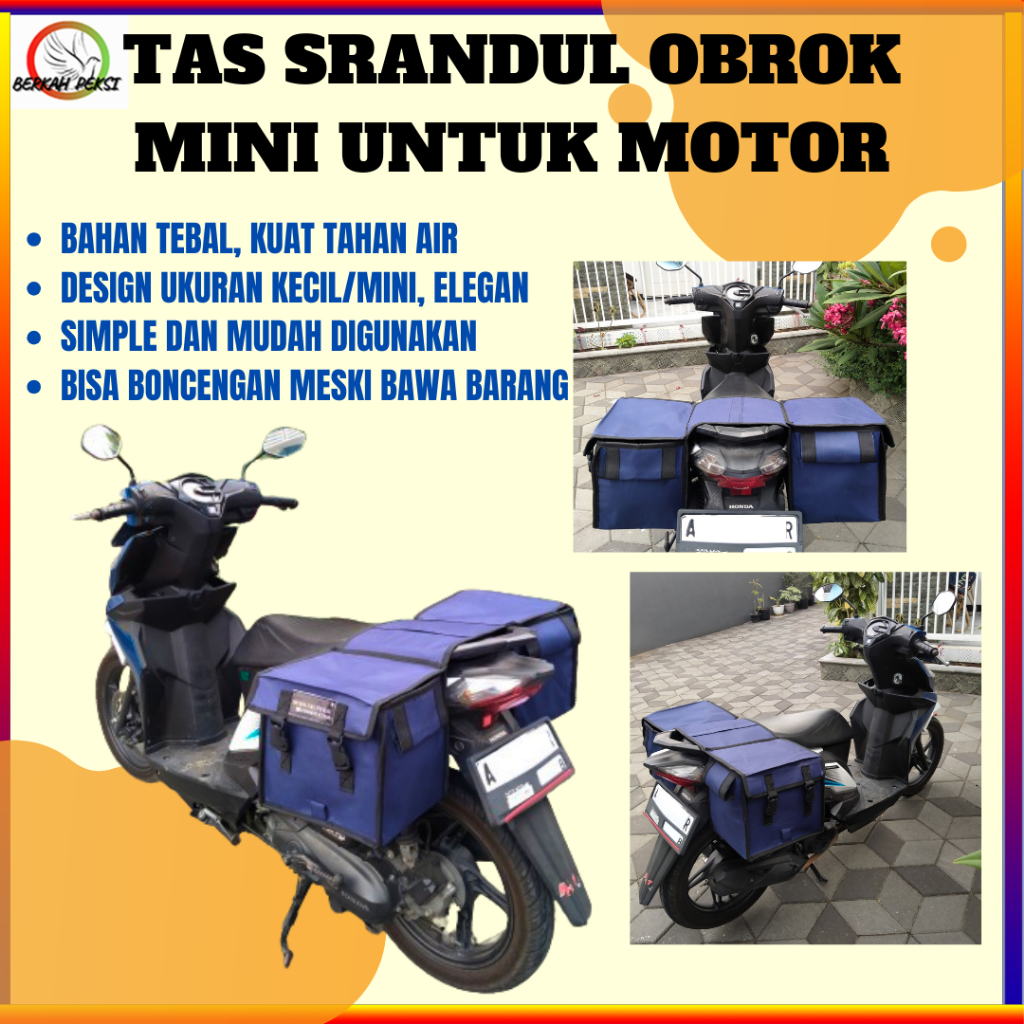 TERLARIS Tas srandul obrok MINIMALIS UKURAN MINI untuk motor supra beat vario scoopy ukuran jok