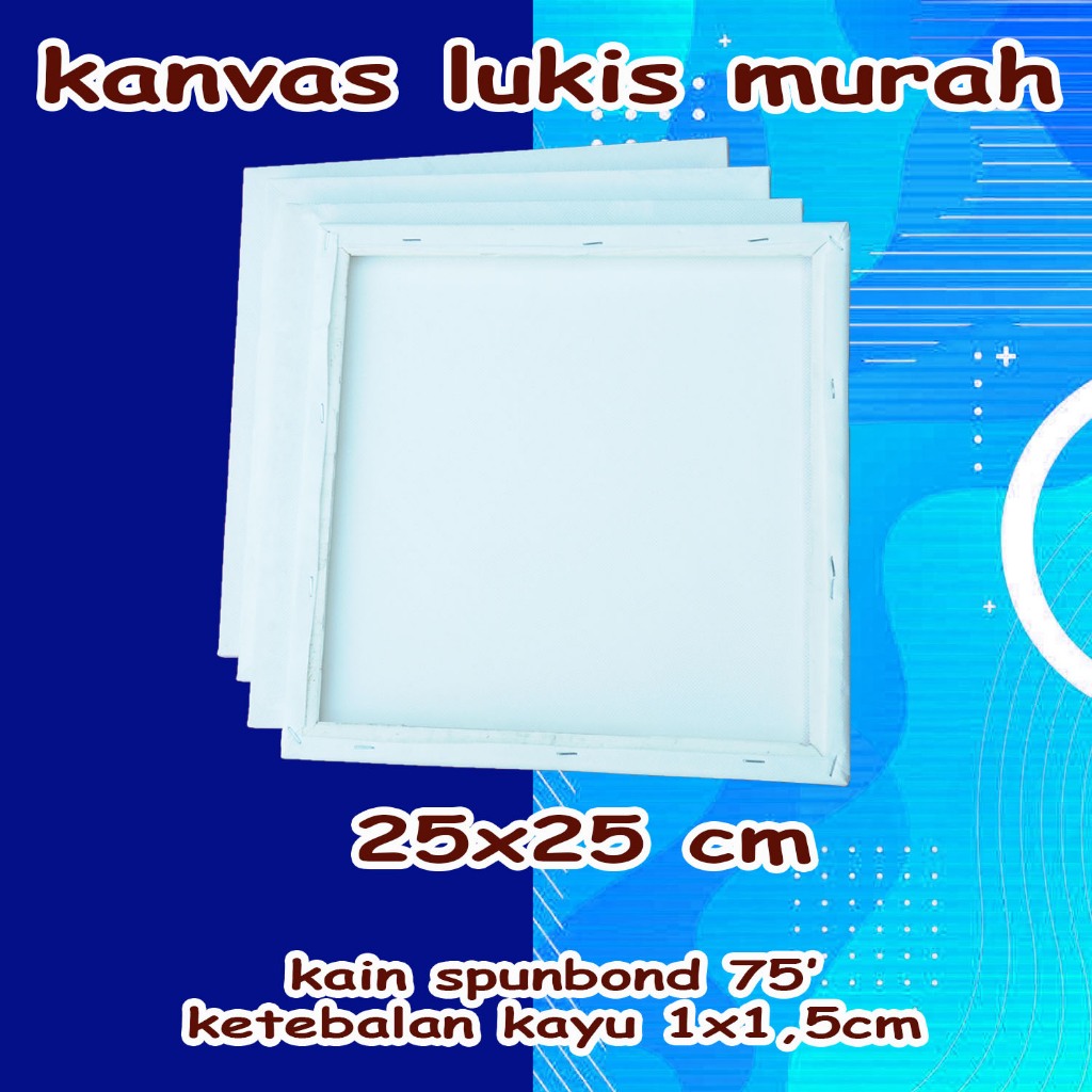 

Kanvas Lukis 25x25cm terjangkau kain spunbond 75'