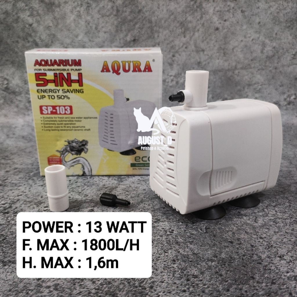 Aqura SP-103 / Armada AM-103A Pompa Celup Kolam Aquarium 1800L/H Aqura SP 103 /Armada AM103A