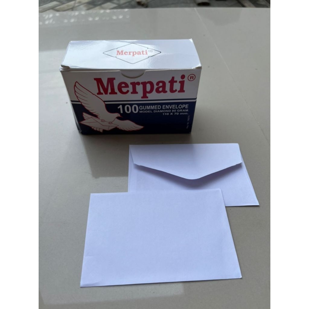 

Amplop Merpati Kecil Polos Putih 110 mm x 70 mm