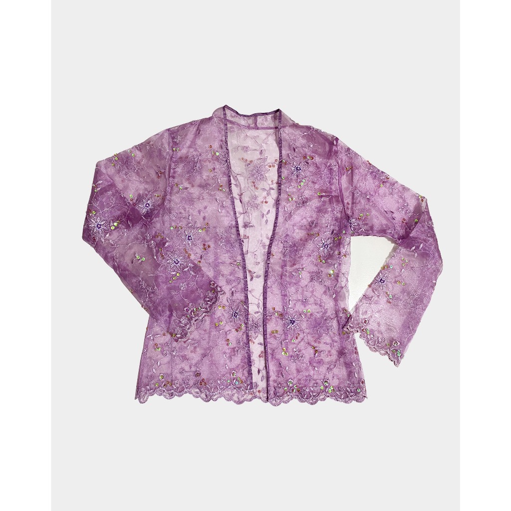 kebaya/outer ungu cantik