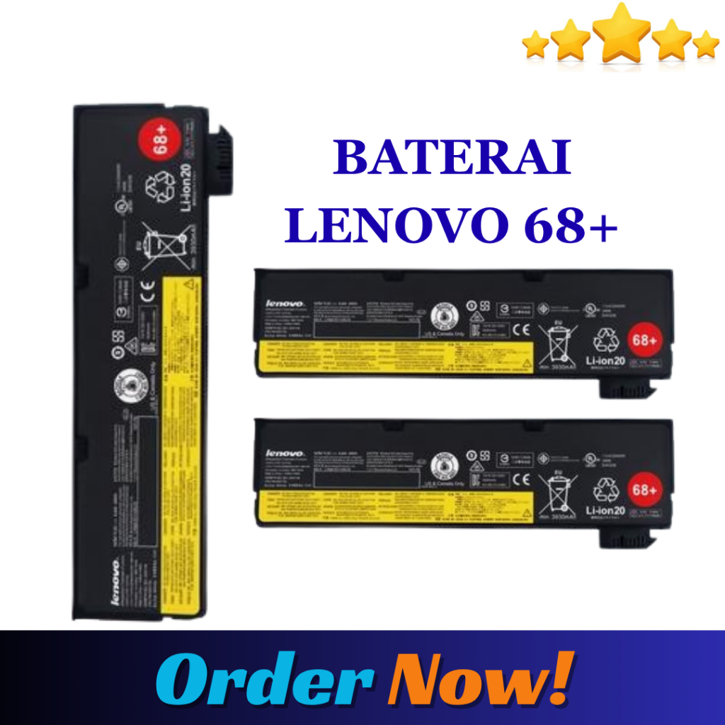 Baterai Lenovo 68+ X240 X250 X260 X270 K2450