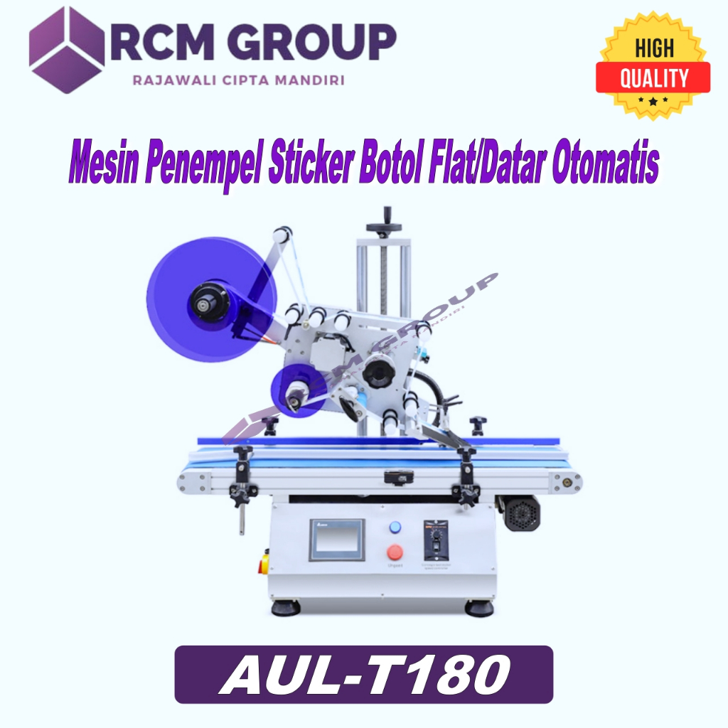 

Mesin Penempel Sticker Botol Flat Datar Top Up Labeling Machine AUL-T180 Powerpack