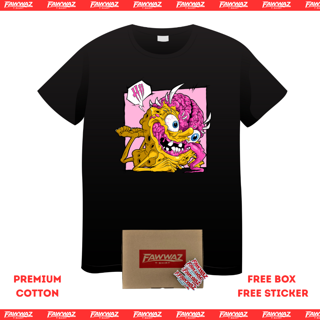 Fawwaz Kaos Distro SpongeBob Zombie