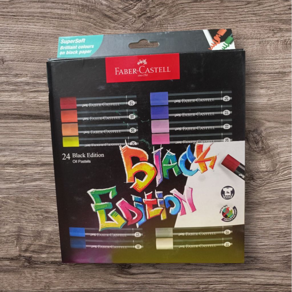 

Oil Pastel Black Edition Faber-Castell 24 Warna