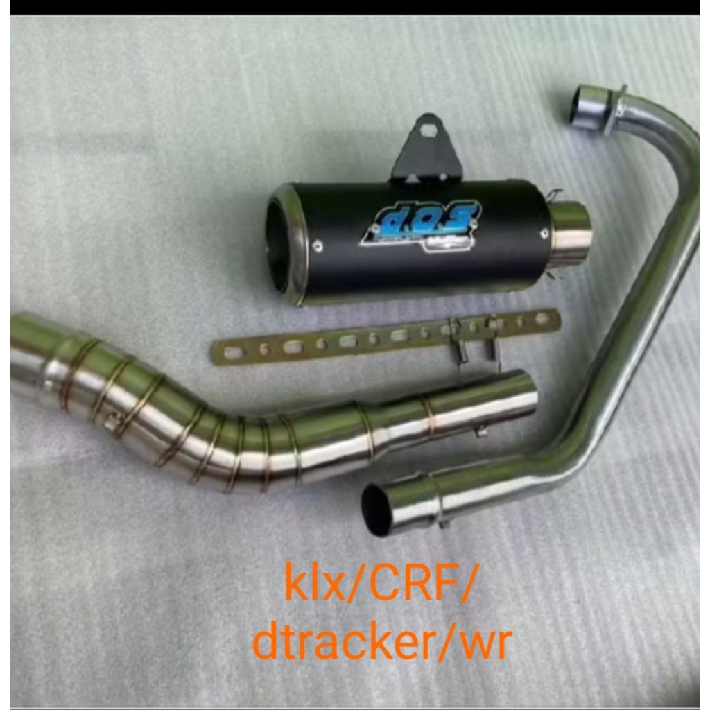 knalpot dos buat klx crf dtracker wr fulsistem knalpot kolong